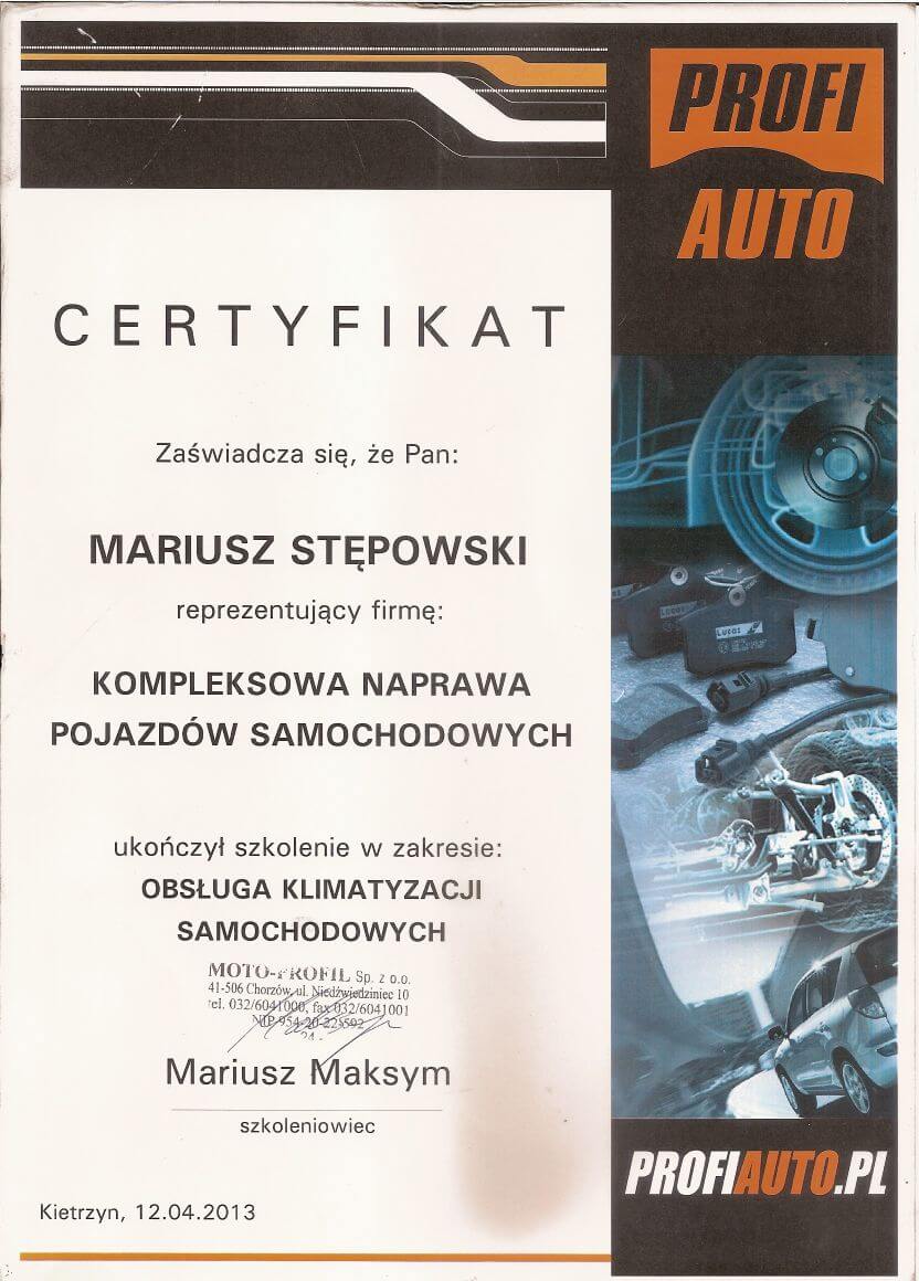 Obsługa i serwisowanie układów klimatyzacji samochodowych